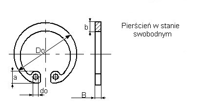 SEGER vnútorný segerový prsteň W 68