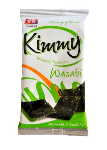 Kimmy Wasabi pochutiny z morských rias 2,7g - Kórea