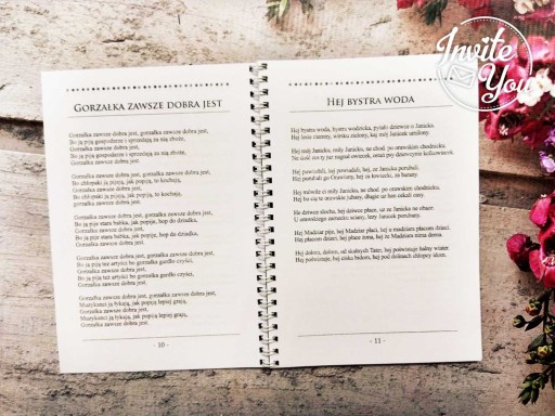 SVADBA Spevníky Biesiadne Kvetinová SVADBA 8 vzorov