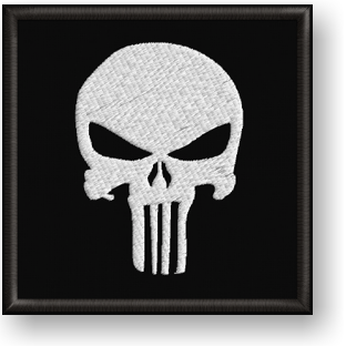 Nášivka Thermo PUNISHER HIT Vyšívaná