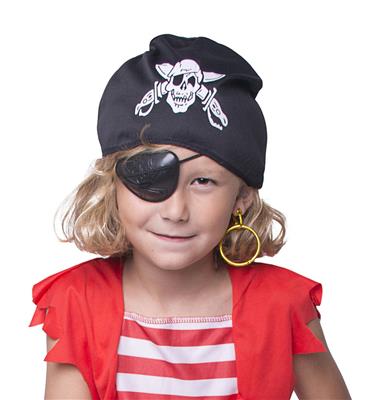 PIRATE EYE Pirátska páska cez oko a PIRÁTSKA náušnica