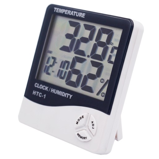HYGROMETER TEPLOMER DIGITÁLNE HODINY VLHKOSŤ 7v1