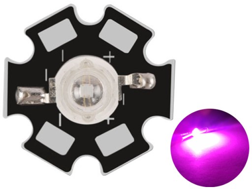 POWER LED 3W EPILEDS UV 395-405nm, 45mil PCB