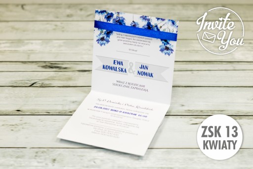 Svadobné oznámenia ZSK13 Flowers + príloha ZDARMA