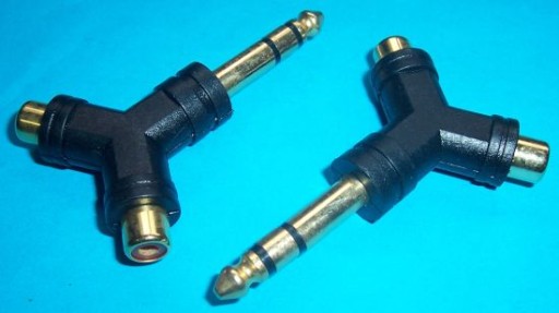 Transition 6.3 Stereo Jack Plug – 2 x RCA cinch Socket 2ks (1310)