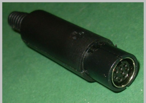 Mini DIN 8pinová 8p zásuvka na montáž kábla (2578)