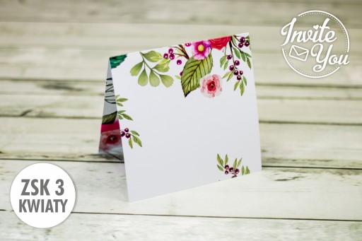 Svadobné oznámenia ZSK3 Flowers + príloha ZDARMA