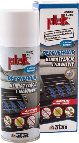 Osviežovač vzduchu a čistička vetracích otvorov klimatizácie Plak Air Clim Antibatterico