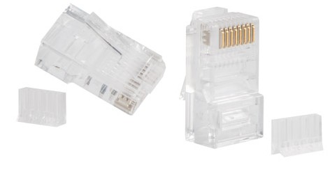10 ks SVORKY ZÁSTRČKA RJ45 UTP Cat 6 s vodiacou LAN zástrčkou 8P8C Lanberg