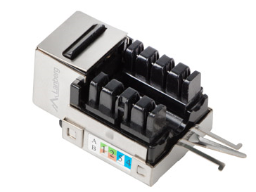 KEYSTONE ZÁSUVKA RJ45 KONEKTOR 90 FTP CAT 5e 45x45