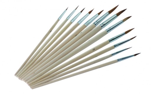 Súprava 12 kusov TECH-UP BRUSHES, rôzne veľkosti, profesionálny TROTON 730
