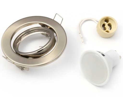 SET držiak LED halogénovej žiarovky + GU10 5W