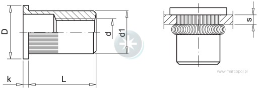 NITOVACIA MATICA VALCOVÁ NITOVACIA MATICA M6 100 KS