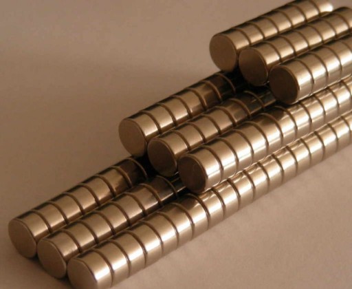 50x cylindrický neodýmový magnet 2x2 magnety N52!