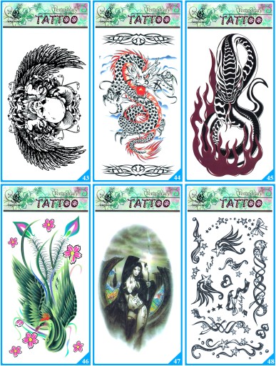 Nálepka na tetovanie DECALS Tattoos 83 vzorov