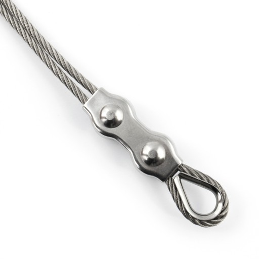 SEDLO DVOJITÁ SVORKA 4mm NEREZOVÁ INOX Odolná voči kyselinám 1 ks.