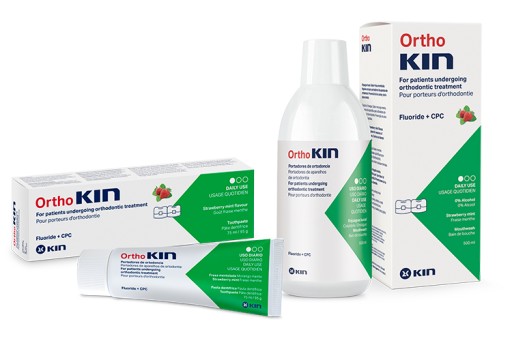 ORTHOKIN ORTODONTICKÁ PASTA 75 ML JAHODOVÁ MÄTA - KIN ORTODONTICKÁ