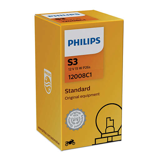 Žiarovka Philips S3 15W Vision Moto + 30 % svetla