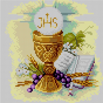 Plátno s potlačou na krížikový steh 20x20 cm