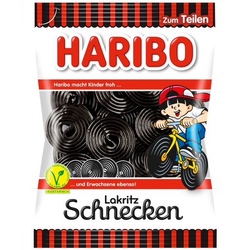 Haribo Lakritz Schnecken Jelly fazuľa 175g