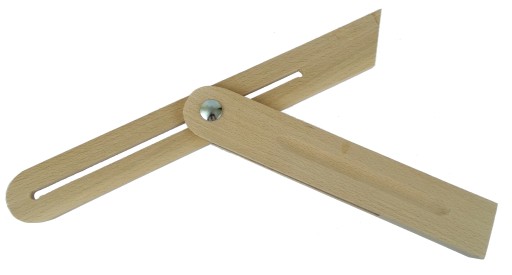 DS30 nastaviteľné uhlové pravítko, 32 cm DREVO.