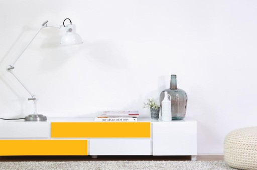 Samolepiaca fólia Dekoratívna nábytková dyha MATNÁ SVETLO ŽLTÁ 45 cm DIY