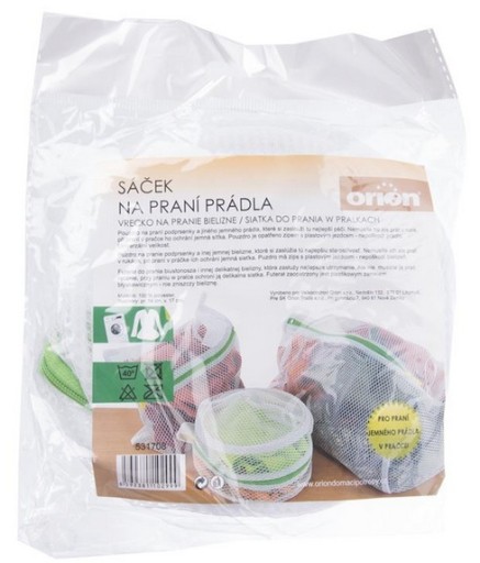 SIEŤOVÁ TAŠKA na pranie oblečenia a spodnej bielizne SO Zipsom