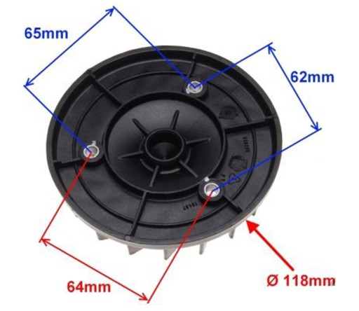 Ventilátor Magneta SCOOTER PIAGGIO ZIP 50ccm 4T 2T