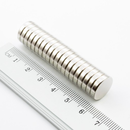VALEC NEODYMOVÝ MAGNET 14x3 N38 SADA 6 KUSOV