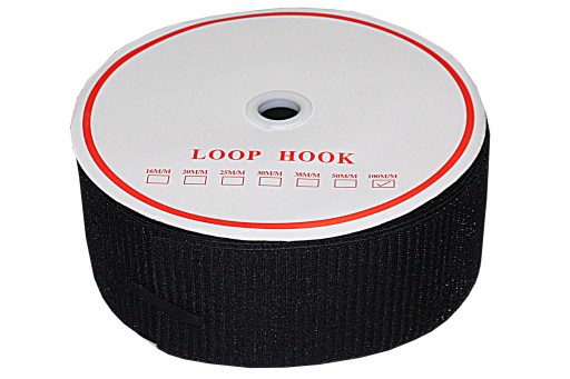 VELCRO TAPE, VELCRO 20mm/50 metrov, čierna sada