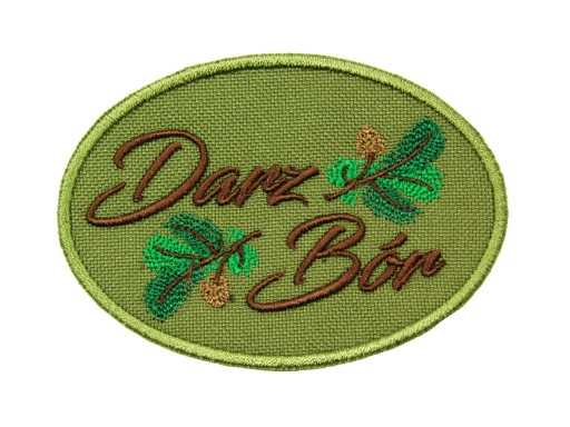 VYŠÍVANÝ POĽOVNÍCKY VZOR DARZ BÓR - 9x6cm