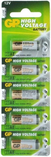 BATÉRIA 23A GP A23 L1028 MN21 LRV08 V23GA 12V