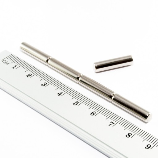 VALEC NEODYMOVÝ MAGNET 5x20 N38 SADA 6 ks