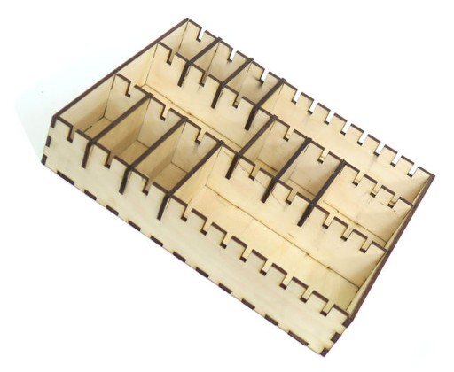 DECOUPAGE ORGANIZÉR BOX S 3 PRIHRADKAMI RZ35