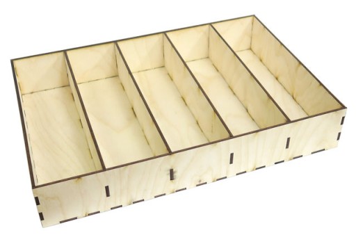 KRABIČKA S 5 PRIESTORMI ORGANIZÁTOR DECOUPAGE RZ78