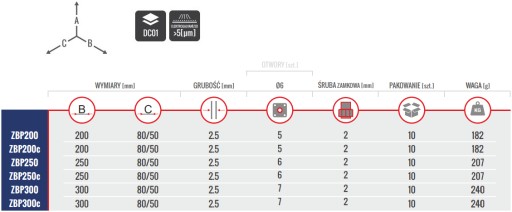 PÁT BRÁNY PÁT 350x80x50x2,5 ZBP300 ZLAT.