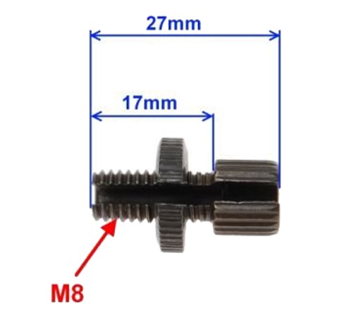 SUZUKI GN125 GN 125 4T SKRUTKA NASTAVOVANIA KÁBLA M8