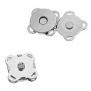 1ks magnetická spona na tašky 15mm, strieborná