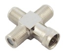 ŠTVRŤROVÝ rozdeľovač F 1 PLUG - 3 ZÁSUVKY fv(1226)