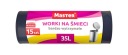 Vrecia na odpad, čierny odpad, 35l, 15 ks