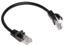 PATCHCORD RJ45/0.2-BLACK cat.5e BLACK 0.2m ABCV