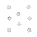 DIY BIELE OSTRÉ PYRAMÍDOVÉ STUDY 4x4mm 50 KS