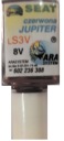 SEAT LS3V 8V JUPITER ČERVENÝ LAK ŠKRABINA DOTYK