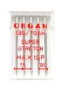 Organ Super Stretch poloploché strojové ihly MIX