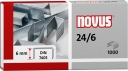 Strieborné sponky 24/6 NOVUS, 1000 ks