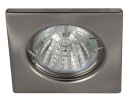 HALOGÉNOVÁ LAMPA PEVNÁ Štvorcová LAMPA PRE LED MATTE CHROM
