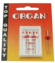 ORGAN TWIN dvojité poloploché ihlice 80/3 2 ks.