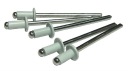 ALU-OCEL 3,2x8 trhacie nity, BIELE 10 ks.