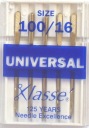 UNIVERZÁLNE STROJOVÉ IHLY veľ 100 -5ks- Klasse