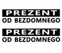 NÁLEPKY NÁLEPKY DARČEK NÁVOD OD MUŽA BEZDOMOVA 2 ks